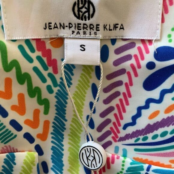 NWT Jeanne Pierre Klifa sz S ISABELLA dress in Maui print - Picture 4 of 6
